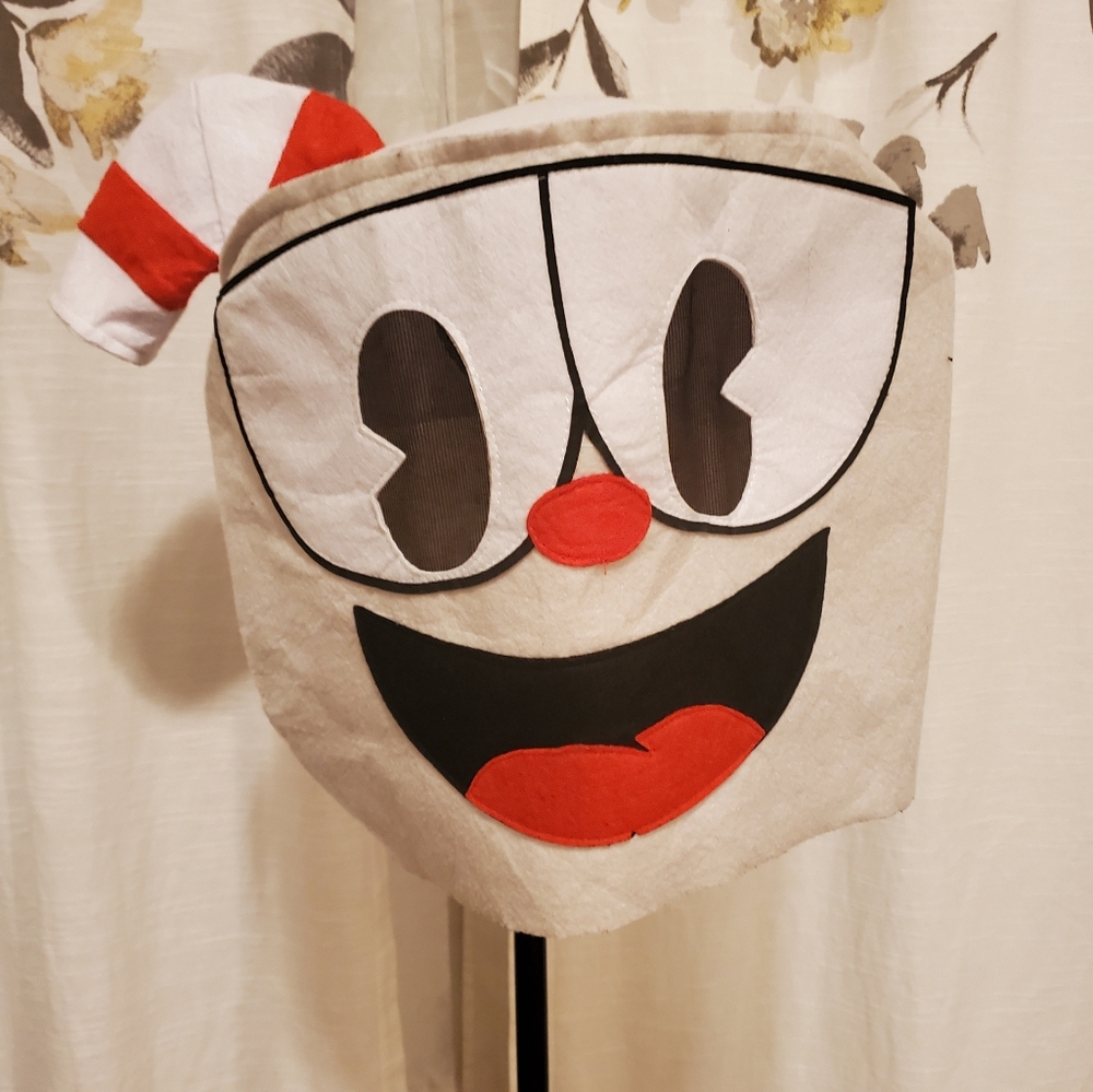 Cuphead felt mask